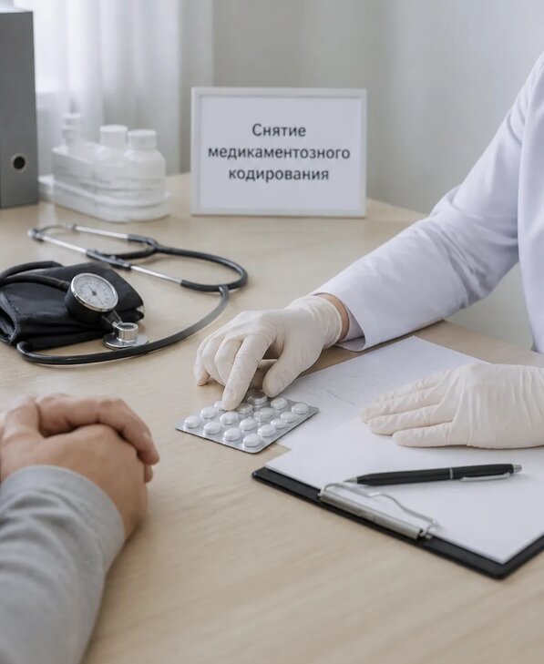 Снятие медикаментозного кодирования в Приморско-Ахтарске от 5069 р. | Медзона